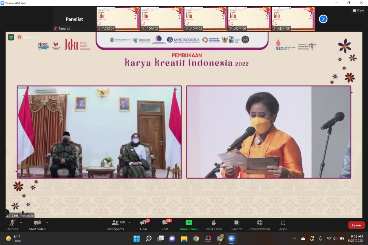 OASE-KIM Hadiri Acara Webinar Karya Kreatif Indonesia 2022