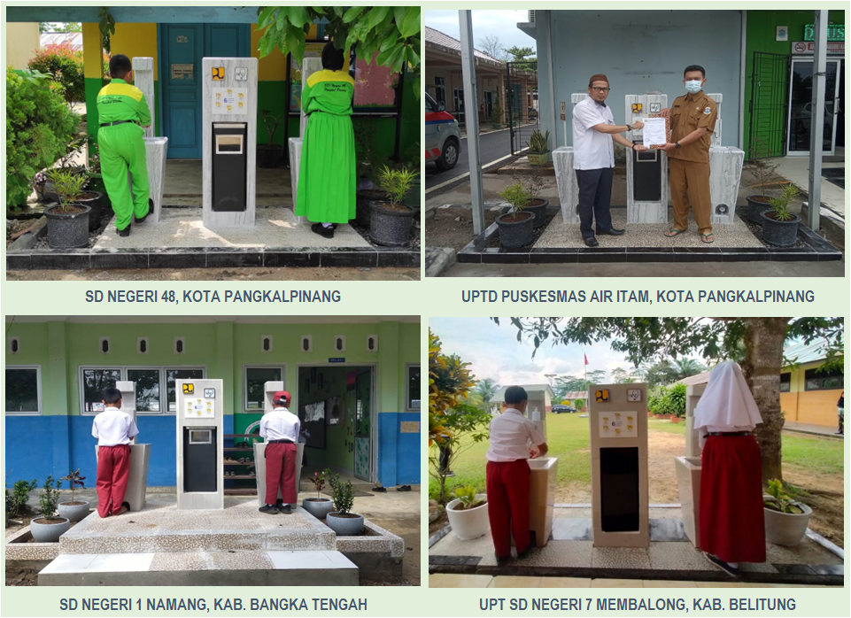 Gerakan Cuci Tangan yang Benar, Provinsi Jawa Timur, Bangka Belitung, Bali dan Sumatera Selatan