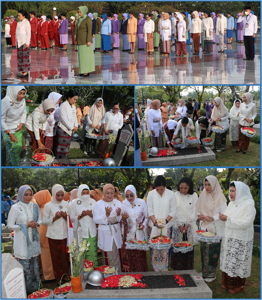 Rangkaian Peringatan Hari Ibu, OASE Kabinet Indonesia Maju Ziarah ke Makam Taman Pahlawan Kalibata