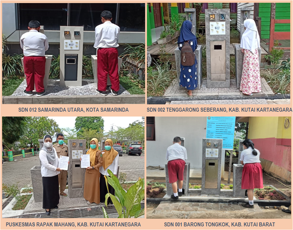 Gerakan Cuci Tangan yang Benar, Provinsi Kalimantan Utara, Tengah, Barat dan Timur